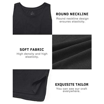 Cosy Pyro Workout Tank Tops - 4 Pack Lightweight Style