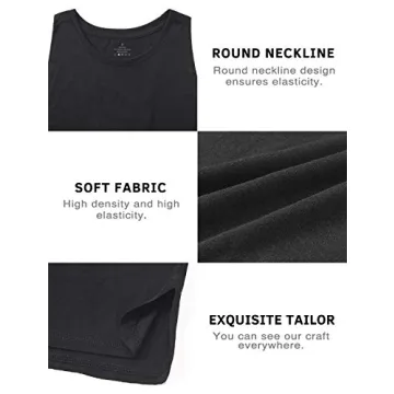 Cosy Pyro Workout Tank Tops - 4 Pack Lightweight Style