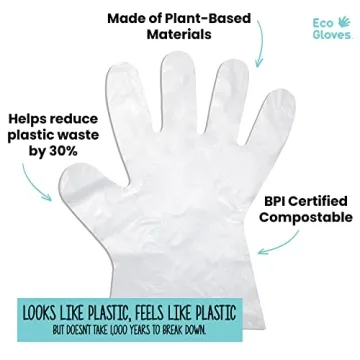 Eco-Friendly Compostable Gloves for Food Prep and Cleaning