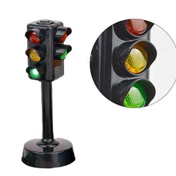 NUOBESTY Kids Traffic Light Toy - Traffic Signal Model for Learning and Play