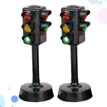 NUOBESTY Kids Traffic Light Toy - Educational Playset