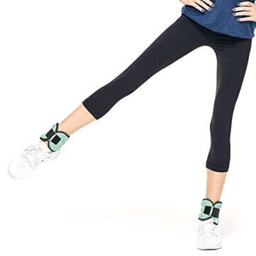 P.volve 3lb Ankle Weights for Home Workouts - Mint