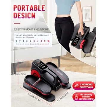 HJDFGSS Under Desk Elliptical Machine
