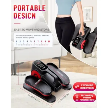 HJDFGSS Under Desk Elliptical Machine