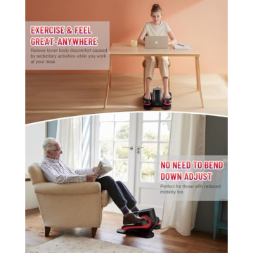 HJDFGSS Under Desk Elliptical Machine