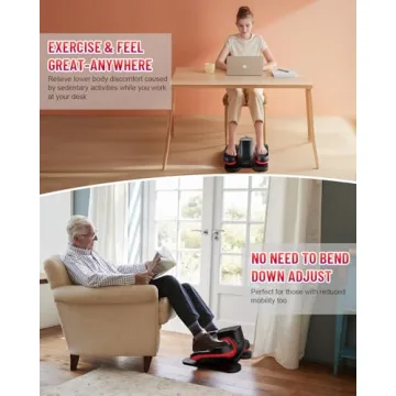 HJDFGSS Under Desk Elliptical Machine