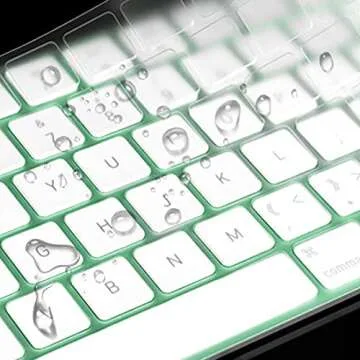 Keyboard Cover Skin for 2024 2023 2021 Apple iMac 24 inch Magic Keyboard M4 M3 Chip, iMac 24 inch/Mac Mini Accessories, Apple Magic Keyboard MK293LL/A A2449 & MK2A3LL/A A2450 Protector-Transparent