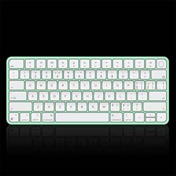 Keyboard Cover Skin for 2024 2023 2021 Apple iMac 24 inch Magic Keyboard M4 M3 Chip, iMac 24 inch/Mac Mini Accessories, Apple Magic Keyboard MK293LL/A A2449 & MK2A3LL/A A2450 Protector-Transparent