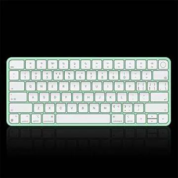 Keyboard Cover Skin for 2024 2023 2021 Apple iMac 24 inch Magic Keyboard M4 M3 Chip, iMac 24 inch/Mac Mini Accessories, Apple Magic Keyboard MK293LL/A A2449 & MK2A3LL/A A2450 Protector-Transparent