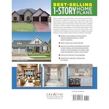Best-Selling 1-Story Home Plans, 5th Edition: Over 360 Dream-Home Plans in Full Color (Creative Home...