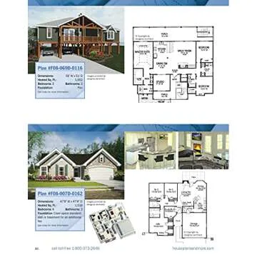 360+ Stunning 1-Story Home Plans in Full Color