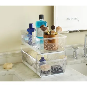 madesmart 2 Tier Organizer for Kitchen and Bathroom Storage
