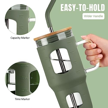 WINSA Eco-Friendly Glass Tumbler and Bottle Bundle