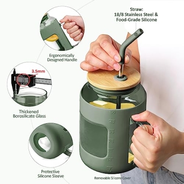 WINSA Eco-Friendly Glass Tumbler and Bottle Bundle