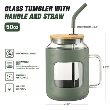 WINSA Eco-Friendly Glass Tumbler and Bottle Bundle