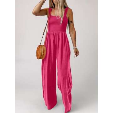 Dokotoo Women's Stylish Loose Jumpsuit with Pockets