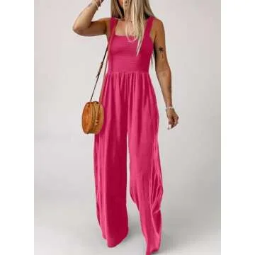 Dokotoo Women's Stylish Loose Jumpsuit with Pockets