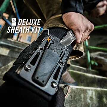 Gerber Gear 30-001006N Ghoststrike Fixed Blade Knife Deluxe Kit with Ankle Wrap, Black