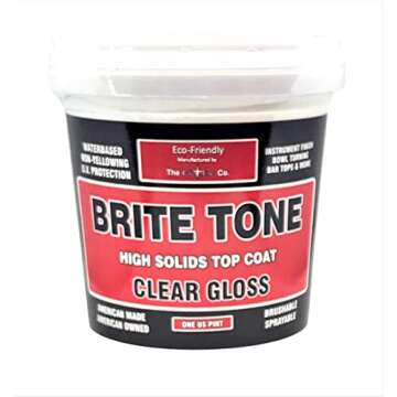 CrystaLac Brite Tone High Solids Polyurethane Instrument Finish 16 oz Pint (Clear Gloss)