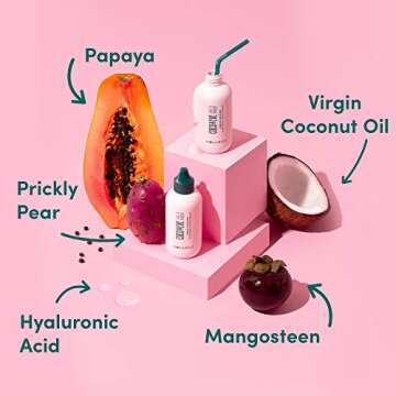 Coco & Eve Miracle Hair Elixir. Coconut Oil with Hyaluronic Acid Leave in Conditioner.Treatment for ...