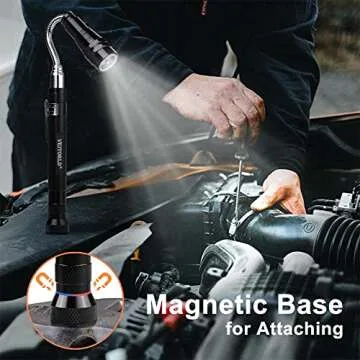 VEITORLD Magnetic Flashlight - Perfect Practical Gift