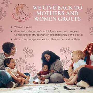 Maternity Story - Women's Pregnancy Maternity Underwear Seamless Panties, Buttery Soft No Show High Waisted C-Section Postpartum Underwear | Over The Bump Maternity Underwear (5 Pack) [Spring, Medium]