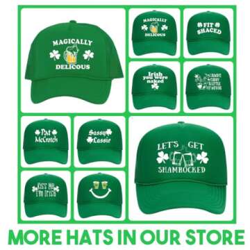 That's Rad Let's Get Shamrocked Irish Drinking Mesh Trucker Hat - A Perfect St. Patrick's Day Snapba...
