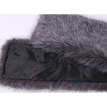 DJBM Faux Fur Shawl for Evening Parties - Luxury Wrap