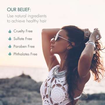 Agave Smoothing Haircare Trio with Shampoo, Conditioner & Healing Oil Treatment Hydrating & Frizz Control 3 fl oz/2 fl oz