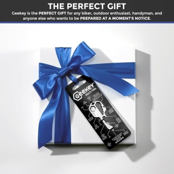 Geekey Multi-tool | Original Key Shaped Pocket Tool | Stainless Steel Keychain Utility Gadget | 16+ Tools | TSA Safe Multitool | Gift for Christmas, Men, Women, Valentine's, Birthday, Father