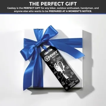 Geekey Multi-tool | Original Key Shaped Pocket Tool | Stainless Steel Keychain Utility Gadget | 16+ Tools | TSA Safe Multitool | Gift for Christmas, Men, Women, Valentine's, Birthday, Father