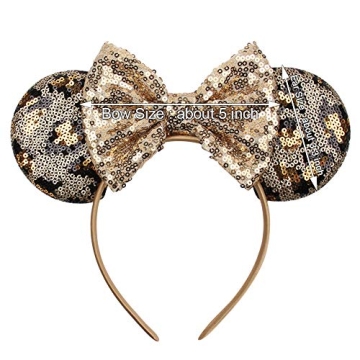 YanJie Mouse Ears - Glittery Headbands for Parties