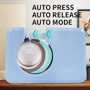 PYD Life 120 V Auto Tumbler Heat Press Machine 30 OZ 20 OZ Mug Heat Press Touch Screen Light Blue fo...