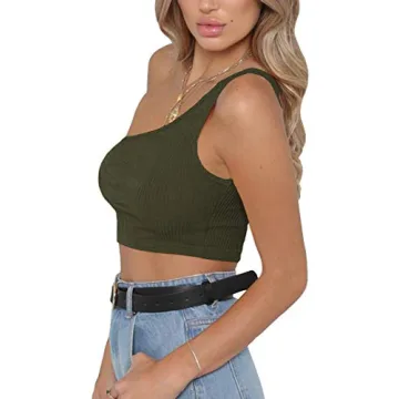 One Shoulder Stylish Crop Top for Women - PRETTODAY