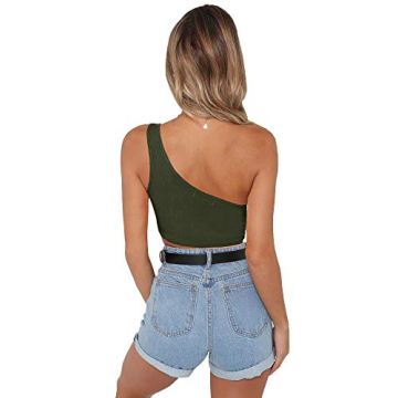One Shoulder Stylish Crop Top for Women - PRETTODAY
