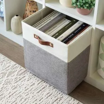 OrganiHaus 13x13 Storage Bins Set of 4 - Stylish & Durable