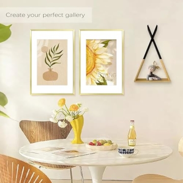 Golden State Art 16x24 Picture Frame Set - 3 Gold Frames