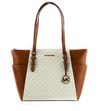 Michael Kors Tote - Charlotte Large Top Zip in Vanilla