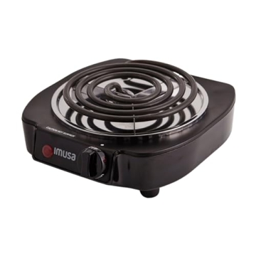 IMUSA Electric Burner 1100-Watts, Black Perfect for Cooking