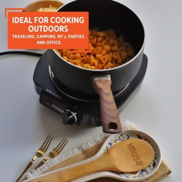 IMUSA Electric Burner 1100-Watts, Black Perfect for Cooking