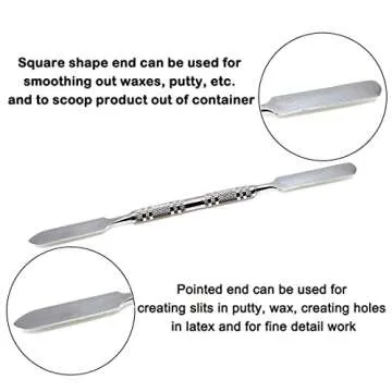 COKOHAPPY Halloween Party Stage Special Effects Wound Scar Nude Color Putty/Wax (1.76oz) + Fake Scab Blood (0.7oz) + Oil (0.17oz) + Spirit Gum Adhesive + Spatula Tool Family Makeup Kit