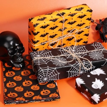 30 Sheets Halloween Tissue Paper for Creative Gift Wrapping