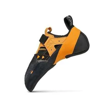SCARPA Instinct VS Rock Climbing Shoes for Sport Climbing and Bouldering - Black/Orange - 9