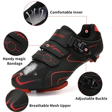 KESCOO Unisex Cycling Shoes for Indoor and Outdoor Use