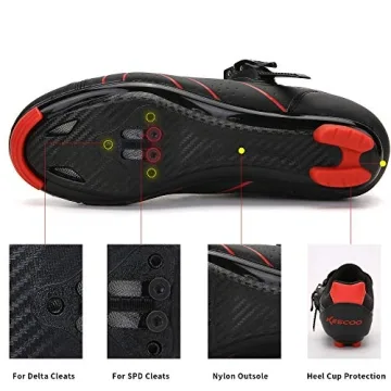 KESCOO Unisex Cycling Shoes for Indoor and Outdoor Use