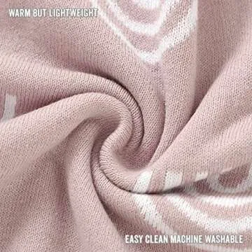 Bleu La La Knit Baby Swaddle Blanket - Soft Cotton Gift