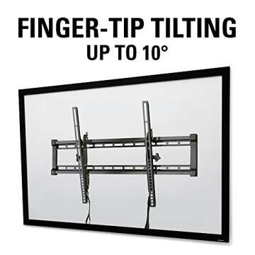 Sanus Universal Low Profile Tilt TV Wall Mount for 37" - 80" LED, LCD & Plasma TVs, Eliminates Glare with 10º of Tilt & Post-Install Adjustments - 3 Step Install - Safety Certified - MLT14-B1