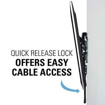 Sanus Universal Low Profile Tilt TV Wall Mount for 37" - 80" LED, LCD & Plasma TVs, Eliminates Glare with 10º of Tilt & Post-Install Adjustments - 3 Step Install - Safety Certified - MLT14-B1