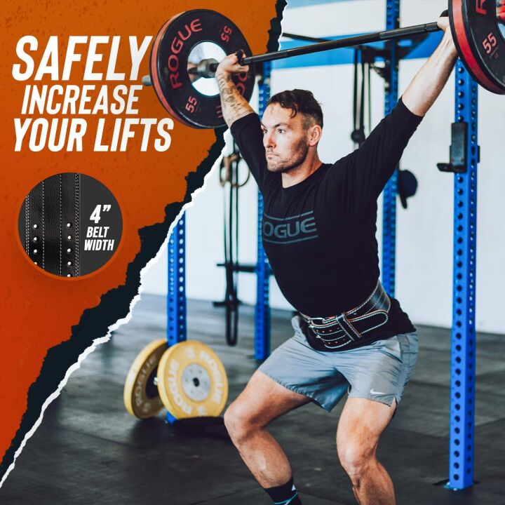 Adjustable Leather Weight Lifting Belt for Fitness