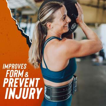 Adjustable Leather Weight Lifting Belt for Fitness